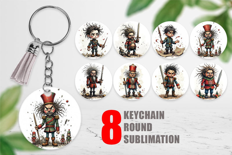 Keychain Battle Worn Nutcracker Sublimation artnoy 