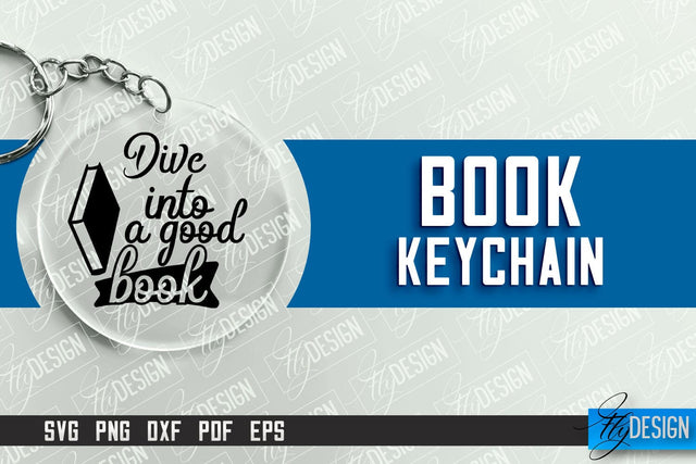 Keychain Book | Round Keychain Designs | Quotes SVG SVG Fly Design 