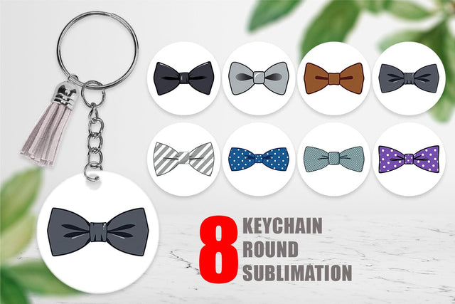 Keychain Bowtie Sublimation artnoy 