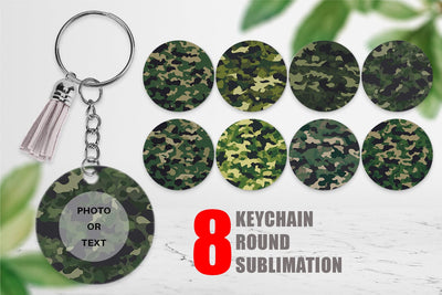 Keychain Camouflage Texture Sublimation artnoy 
