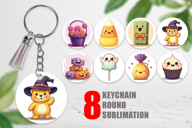 Keychain Candy Treats Sublimation artnoy 