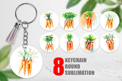 Keychain Carrot Sublimation artnoy 
