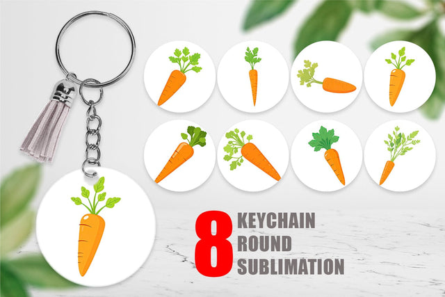 Keychain Carrot Sublimation artnoy 