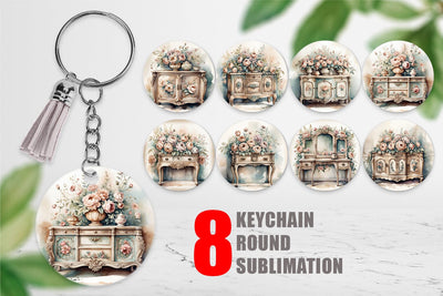 Keychain Carved Furniture Sublimation artnoy 