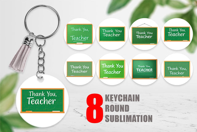 Keychain Chalkboard Sublimation artnoy 