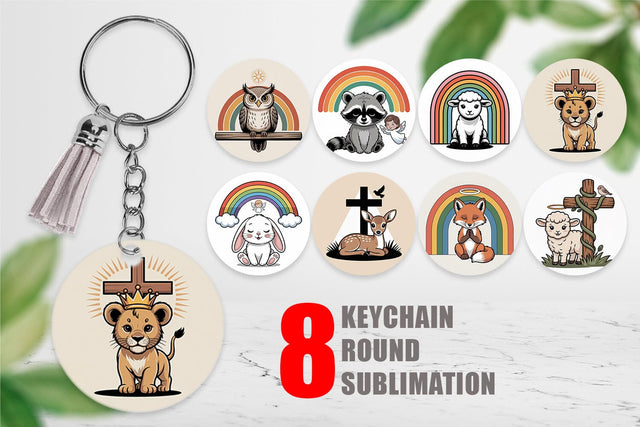 Keychain Christian Vintage Sublimation artnoy 