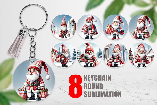 Keychain Christmas Elf Sublimation artnoy 
