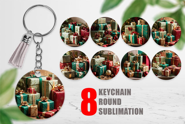 Keychain Christmas Gift Sublimation artnoy 