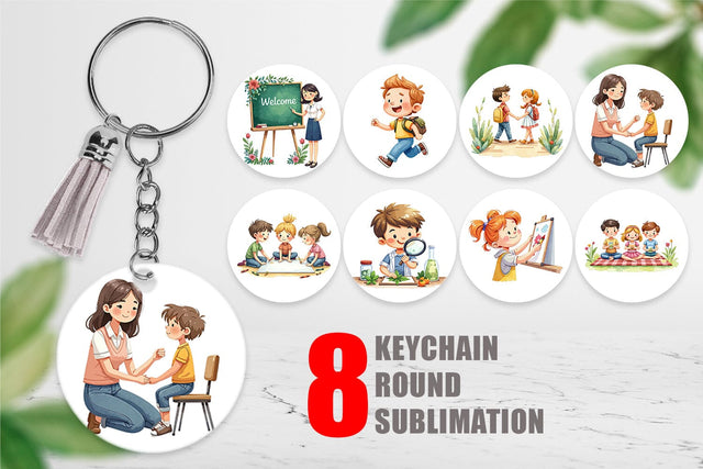 Keychain Classroom Moments Sublimation artnoy 