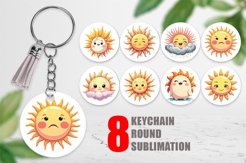 Keychain Cool Soul Sun Sublimation artnoy 