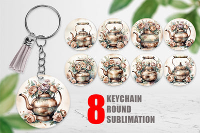 Keychain Copper Kettle Sublimation artnoy 