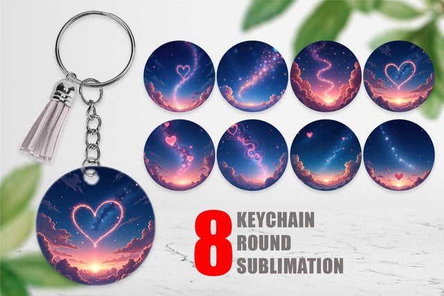 Keychain Cupid Sky Sublimation artnoy 