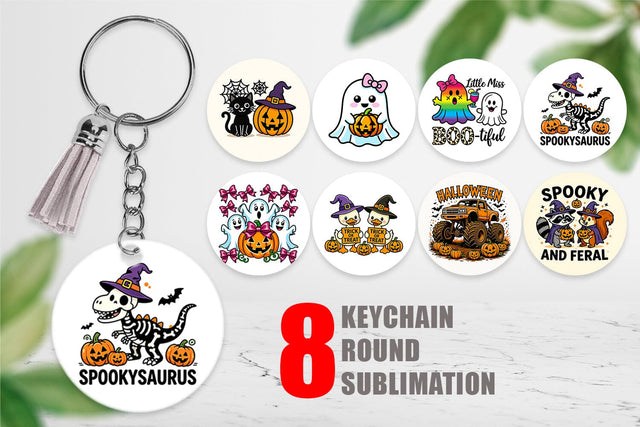 Keychain Cute Halloween Sublimation artnoy 