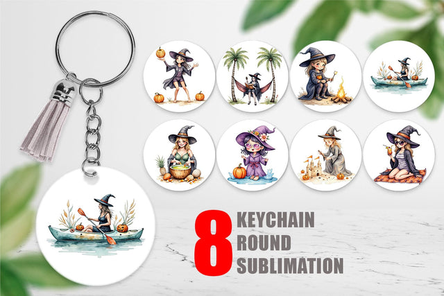 Keychain Cute Summerwitch Vibes Sublimation artnoy 