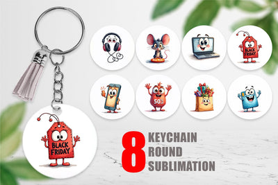 Keychain Cyber Sale Tech Sublimation artnoy 