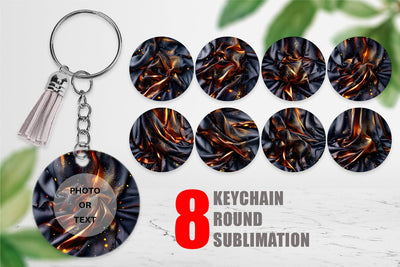Keychain Dark Silk Satin Sublimation artnoy 