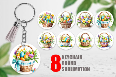 Keychain Easter Basket Sublimation artnoy 