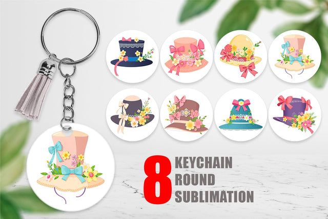 Keychain Easter Bonnet Sublimation artnoy 