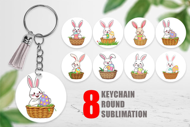 Keychain Easter Bunny Sublimation artnoy 