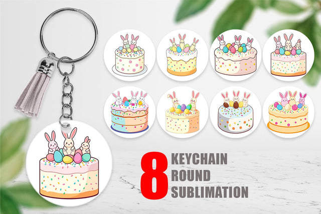 Keychain Easter Cake Sublimation artnoy 