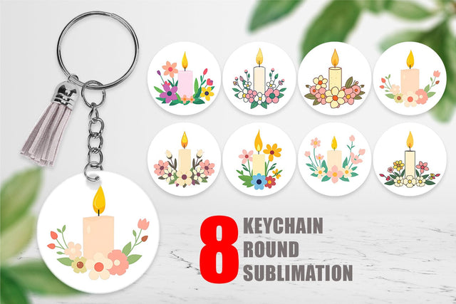 Keychain Easter Candle Sublimation artnoy 