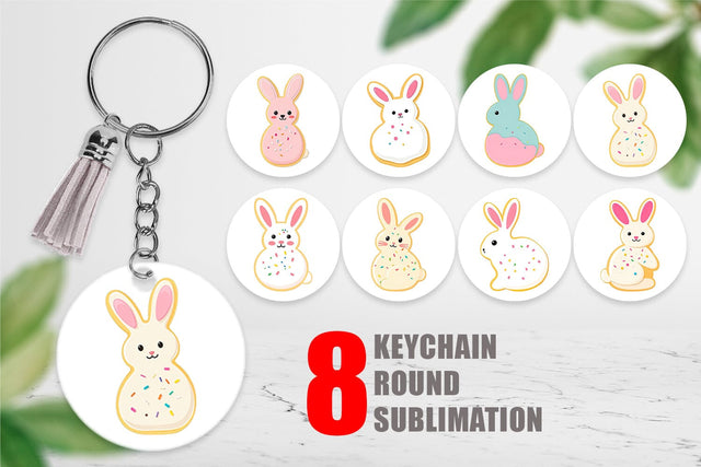 Keychain Easter Cookie Sublimation artnoy 