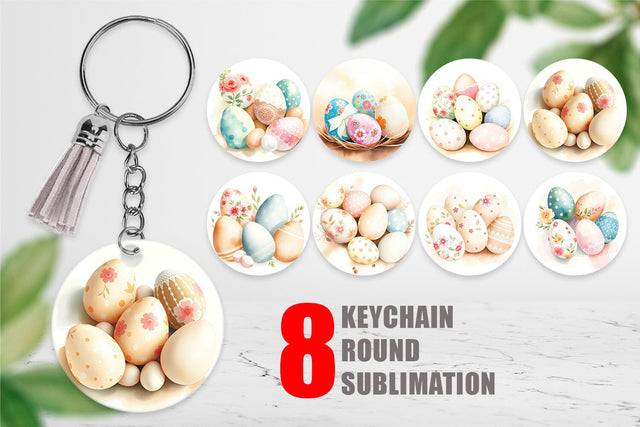 Keychain Easter Eggs Sublimation artnoy 