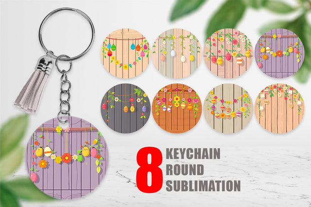 Keychain Easter Wood Sublimation artnoy 