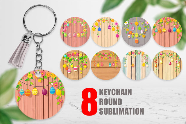 Keychain Easter Wood Sublimation artnoy 