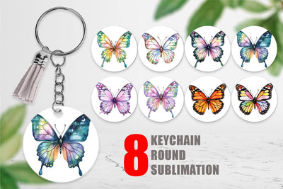 Keychain Fairy Butterfly Sublimation artnoy 