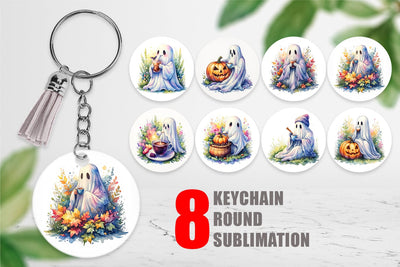 Keychain Fall Pumpkin Spice Coffee Sublimation artnoy 
