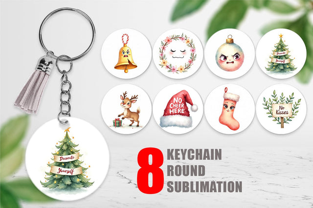 Keychain Festive Rage Sublimation artnoy 