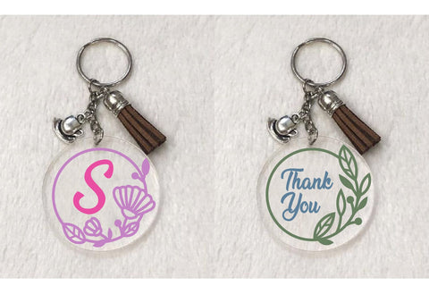 Keychain Flower frame svg, dxf, eps, png SVG dadan_pm 