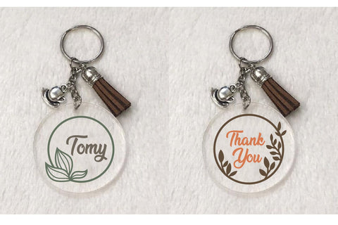 Keychain Flower frame svg, dxf, eps, png SVG dadan_pm 