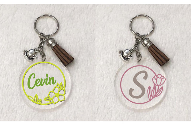 Keychain Flower frame svg, dxf, eps, png SVG dadan_pm 