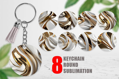 Keychain Fluid Glossy Sublimation artnoy 