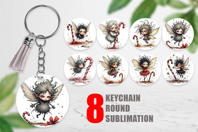 Keychain Frazzled Sugar Plum Fairy Sublimation artnoy 