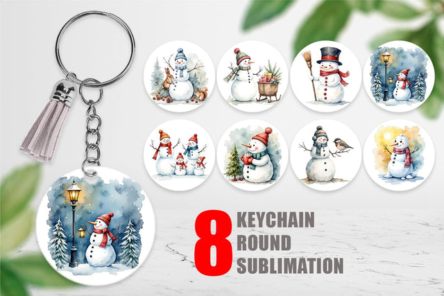 Keychain Frosty Friends Sublimation artnoy 