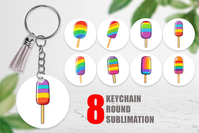 Keychain Frozen Treat Sublimation artnoy 