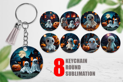 Keychain Ghost Knitted Sublimation artnoy 