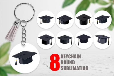 Keychain Graduation Cap Sublimation artnoy 