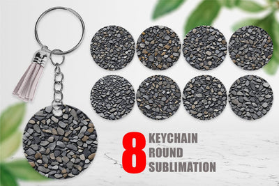 Keychain Gravel Texture Sublimation artnoy 