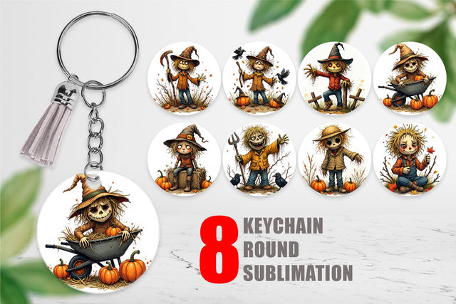Keychain Grumpy Scarecrow Sublimation artnoy 