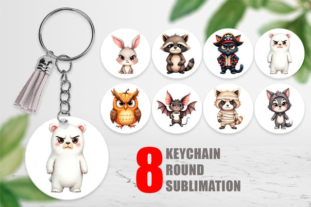 Keychain Halloween Critters Sublimation artnoy 