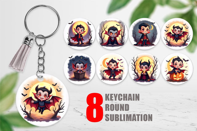 Keychain Halloween Vampire Bite Sublimation artnoy 