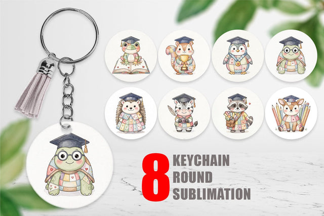 Keychain Innocent Scholarly Success Patchwork Sublimation artnoy 
