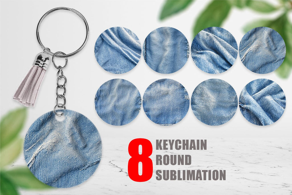 Jean Keychain Keychain Jean Texture - So Fontsy
