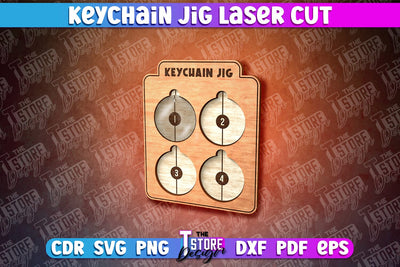 Keychain Jig Laser Cut | Jig Laser Cut Design | CNC Files SVG The T Store Design 