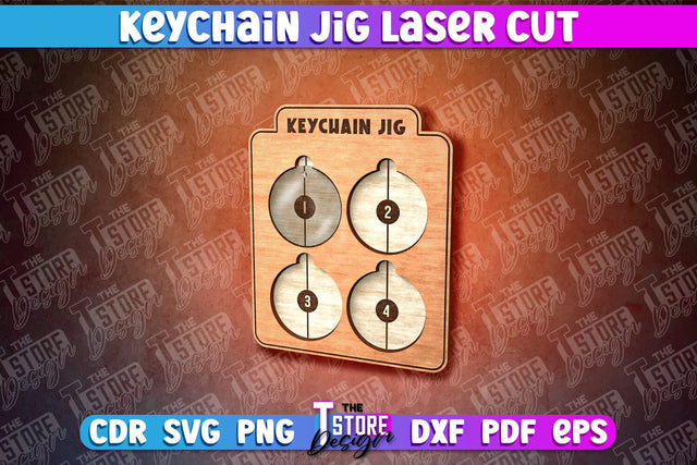 Keychain Jig Laser Cut | Jig Laser Cut Design | CNC Files SVG The T Store Design 