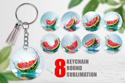 Keychain Juicy Watermelon Sublimation artnoy 
